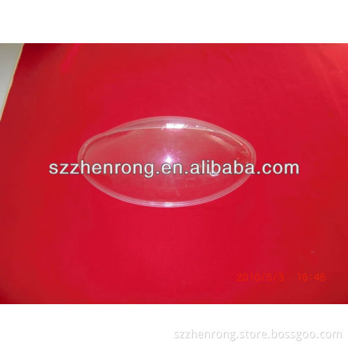 round shaped special design thick vacuum formed clear plastic part